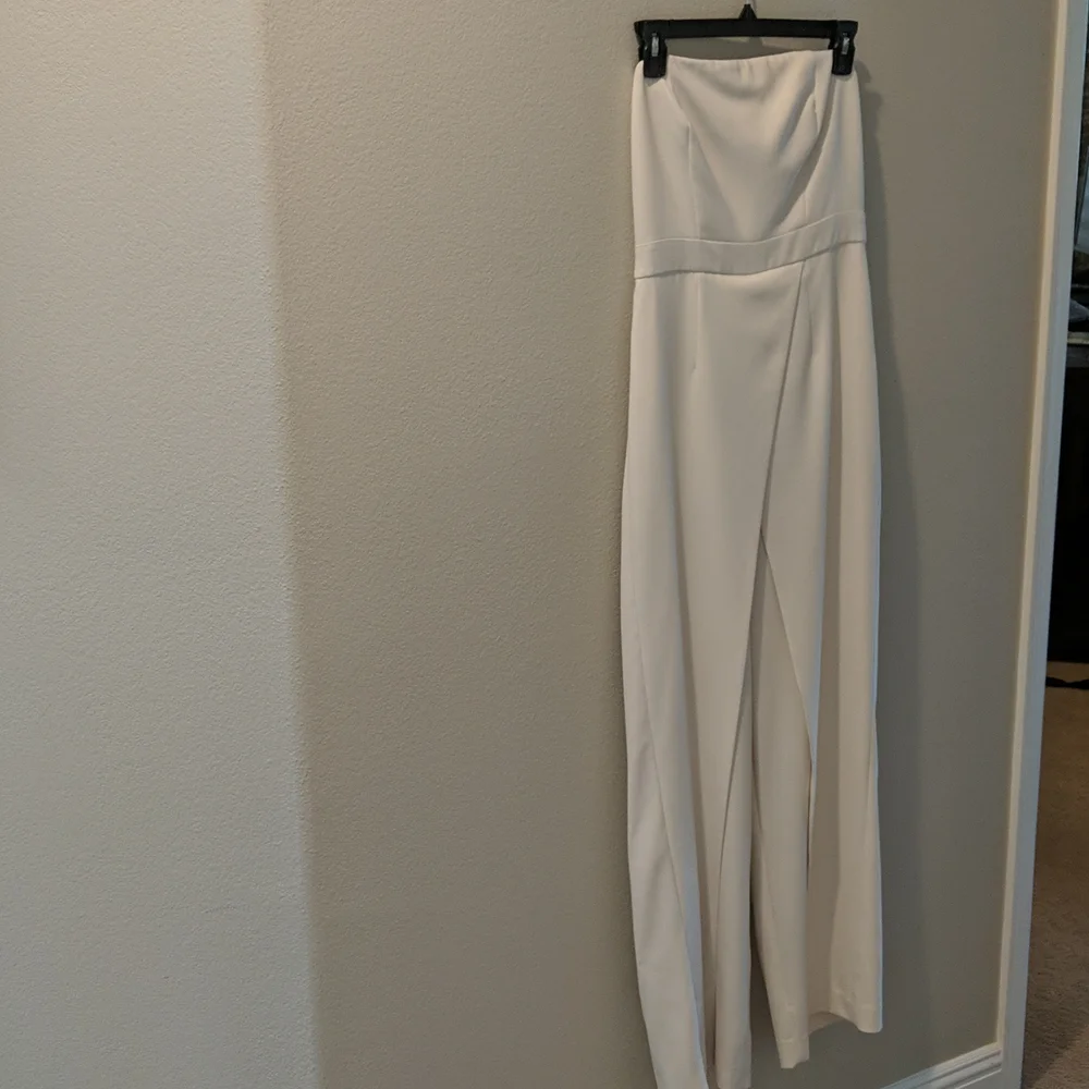 White House Black Market Strapless Pantsuit - Picture 4 of 7
